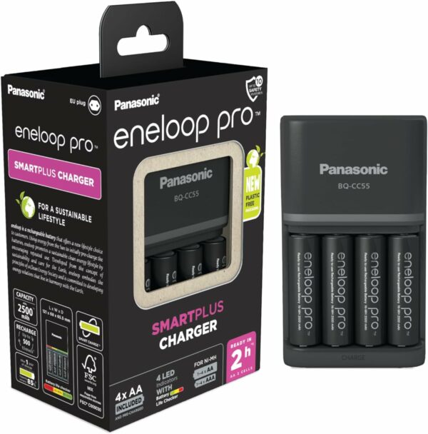 eneloop AA + caricabatterie